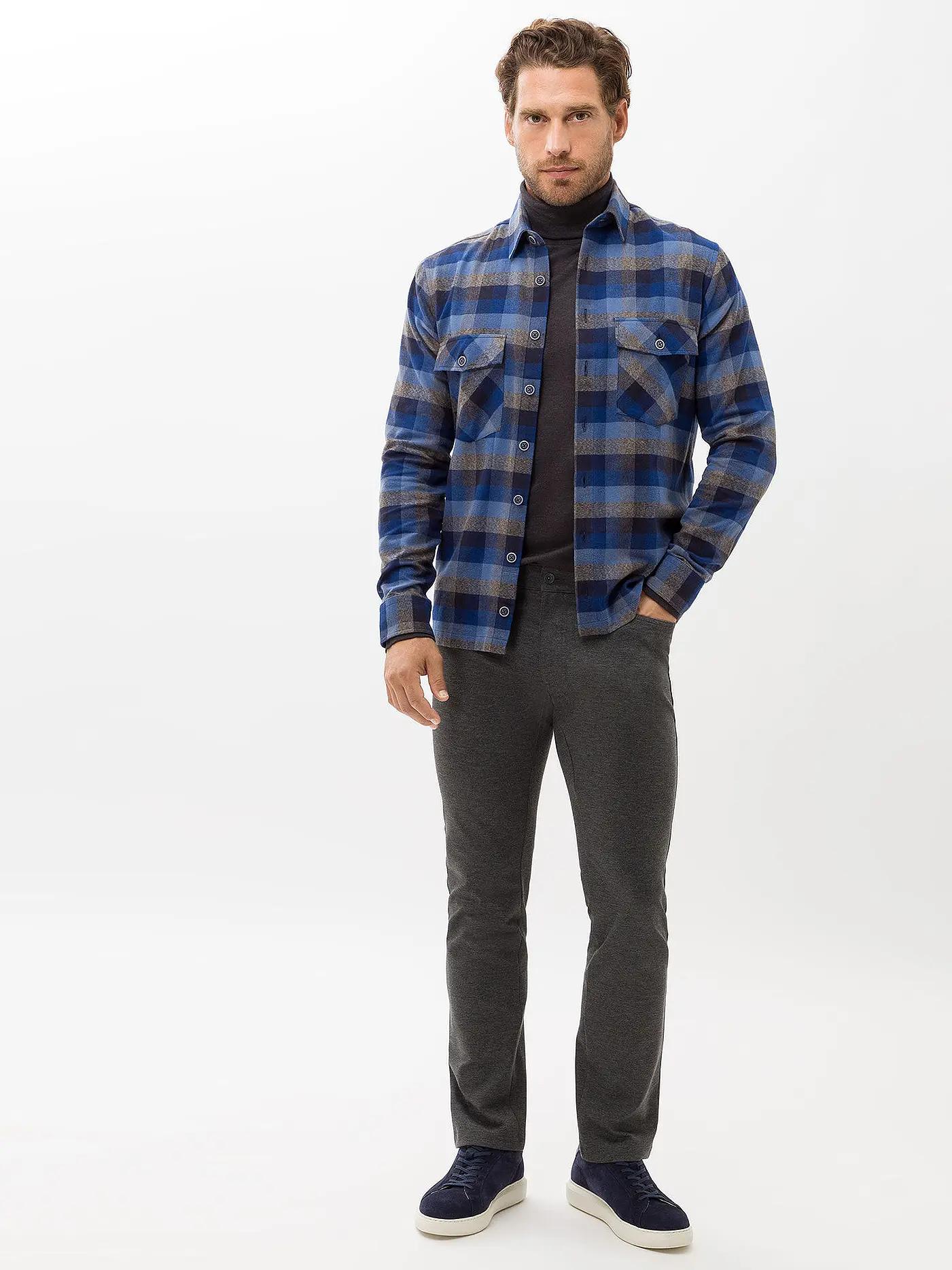BRAX | Hose CHUCK | grau